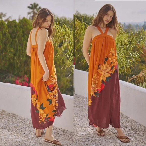 Farm Rio halter maxi cover-up dress - Picture 3 of 13